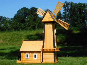 Windmolen met Watermolen - 160 cm - Geïmpregneerd Hout