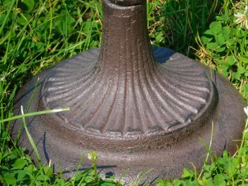 Vogelbad met Engel en vogeltje - Gietijzer - Bruin-Rust