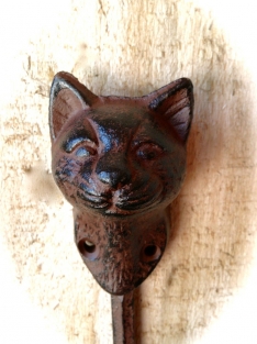 Coat rack - Cat, cast iron