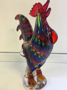 Glass blown rooster, fascinating beautiful craftsmanship!!