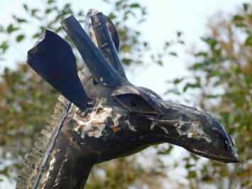 Giraffe Zuri XL - 200 cm - Handmade Metal Statue