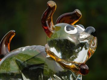 Glass Statue of Dog - 22 cm