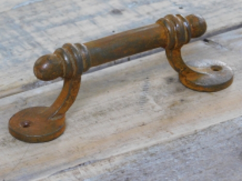 Rustic door handle / lever, antique iron handle for doors, cabinet doors and drawers