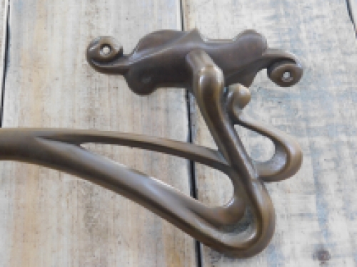 Patina Pull handle, Art Nouveau handle for front door, brass supply