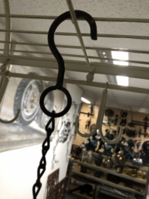 Hanger - game hook - spice rack - iron wreath with 8 hooks.