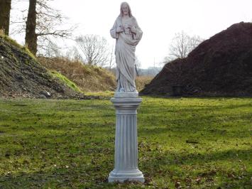 Statue Heiliges Herz auf Sockel - 150 cm - Stein