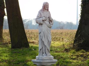 Statue Heiliges Herz auf Sockel - 150 cm - Stein