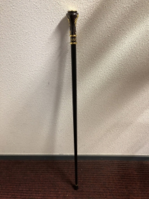 Unique: walking stick alu brass nickel handle freemasonry