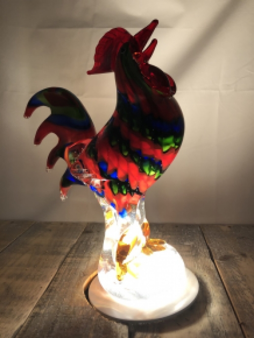 Glass blown rooster, fascinating beautiful craftsmanship!!