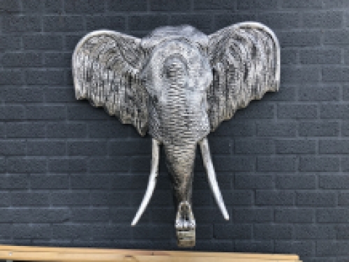 This elephant head is a very large wall ornament, beautifully decorative!!