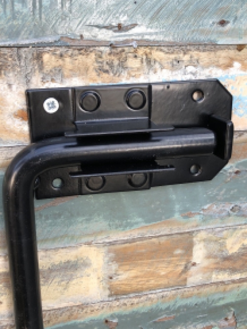 Gate lock XL - black - powder-coated - lock