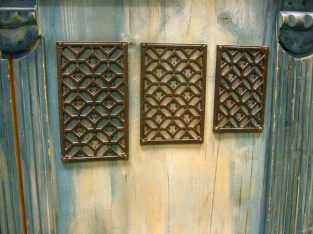 Ventilation grille - air grille - iron - wall deco