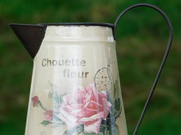 Vintage Milk Jug with Rose - Chouette Fleur