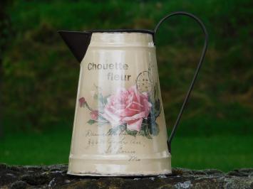 Vintage Milk Jug with Rose - Chouette Fleur