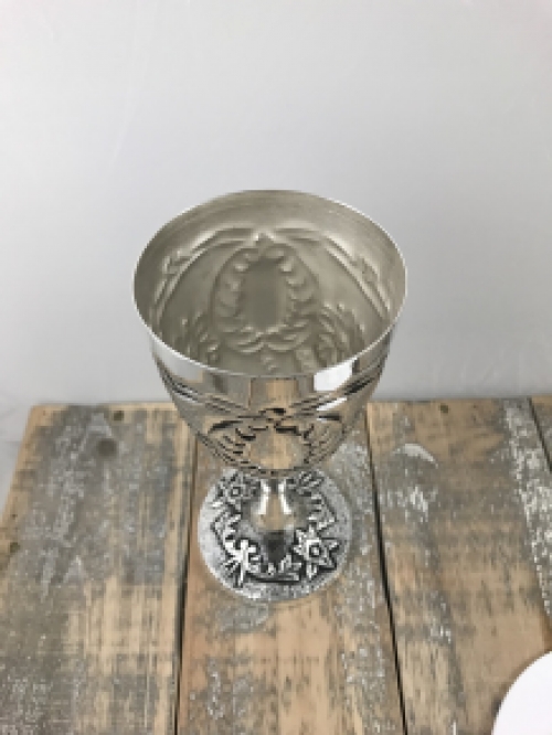 Nostalgic wine glass / decorative chalice, silver plated