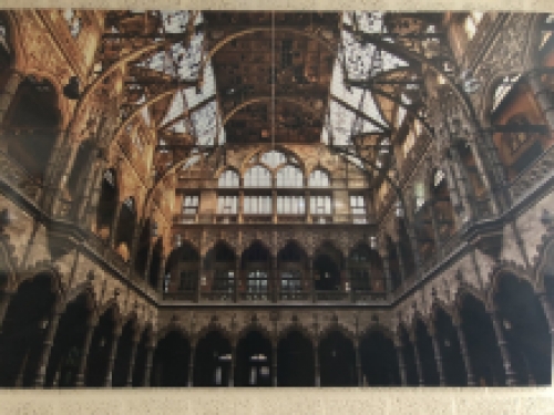 Wonderful piece of art on aluminium, big, the trade fair in Antwerp, fascinating!