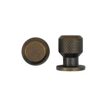 Knob Fluted - 25 mm - Brass Antique