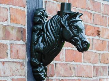 Wall arm Horse Head for Lamp - Alu - Green or black