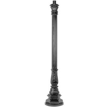 Lamp post - 120 cm - Black - Alu