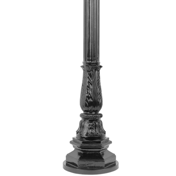 Lamp post - 140 cm - Black - Alu