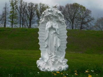 Forsy Maria Statue mit Engeln - Polystone - Creme und weiß