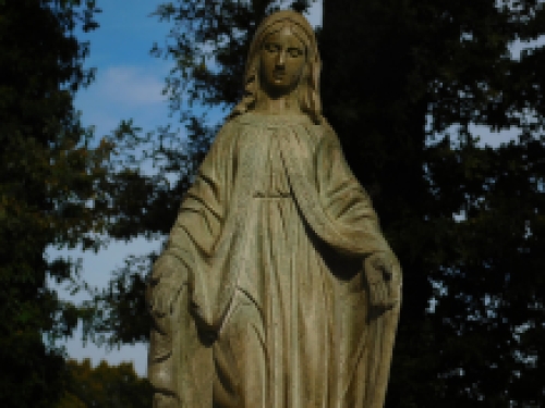 Statue of the Virgin - robust - polystone - ecru