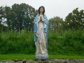 Beeld Maria met Rozenkrans - Polystone - In Kleur