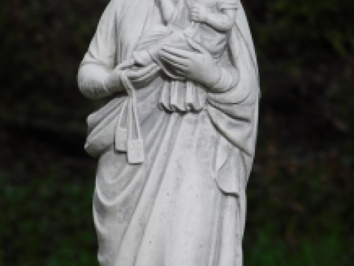 Statue Mary with child - full stone - exclusive