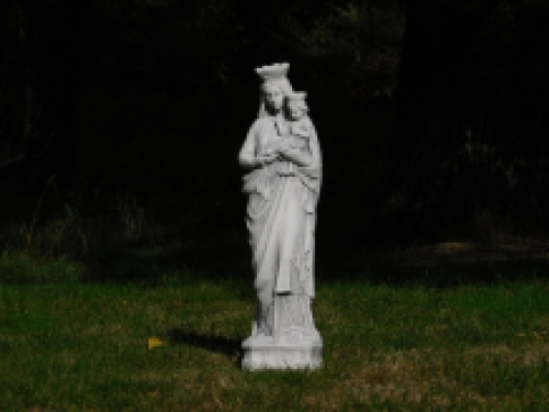 Statue Mary with child - full stone - exclusive