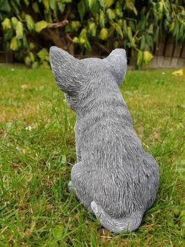 Garden sculpture of a dog, Chihuahua, puppy