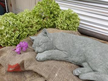 Gartenstatue einer Katze aus Beton