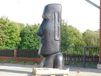 Moai Statue XXL - 180 cm - Schwarz