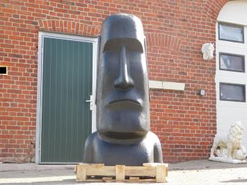 Moai Statue XXL - 180 cm - Schwarz