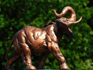 Statue Elefant - Farbe Kupfer - Detailliert