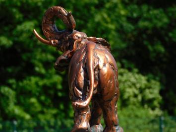 Statue Elephant - Copper colour - Detailed