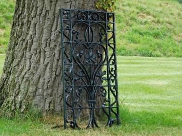 2 Pieces: Grid - Green - Powder-coated - Cast iron - Ornament