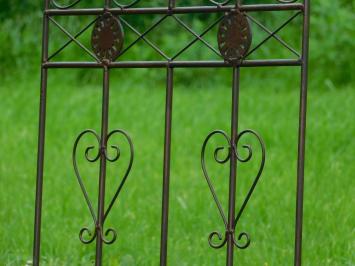 French Lily Fence - Wrought Iron - Dark Brown - Decorative Fence