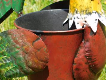 Planter Rooster - 50 cm - Handmade of Metal