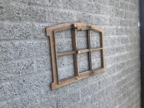 Iron window for the garden wall, stable window, antique style window - 57x42