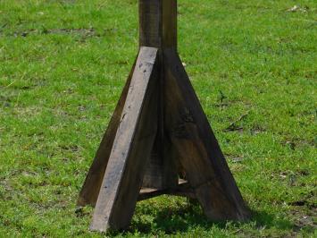 Handgefertigtes Vogelfutterhaus - Robust - 190 cm - Holz