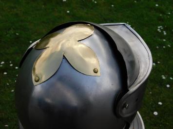 Knight's helmet - Metal - Polished and Oiled