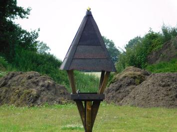 Robustes Vogelfutterhaus - 215 cm - Handgefertigt