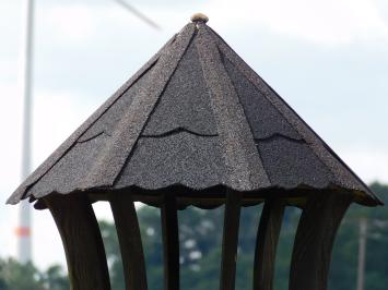 Robustes Vogelfutterhaus - 200 cm - Holz - Handgefertigt