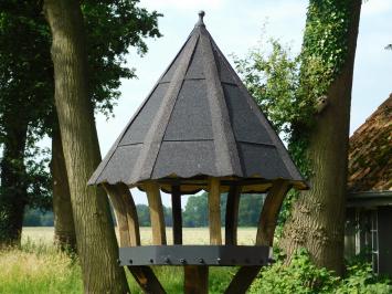 Robustes Vogelfutterhaus XL - 235 cm - Holz - Handgefertigt
