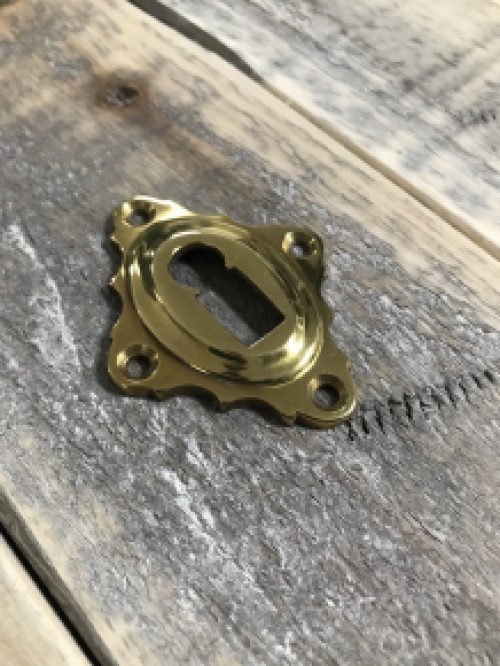 Lock rose BB - for room doors - polished brass