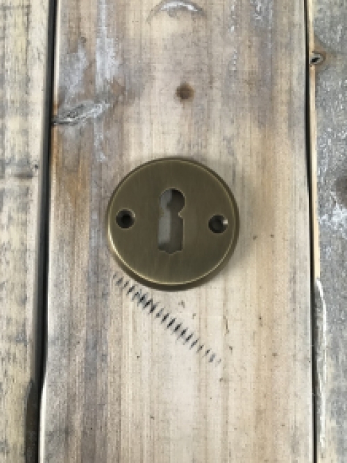 Lock rose BB - for room doors - brass patinated