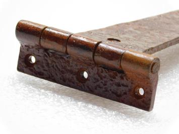 Hinge - Cast iron - Rust with Clear Lacquer