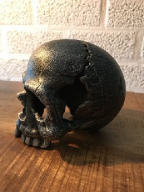 Skull made of metal, very special, for the enthusiast!!