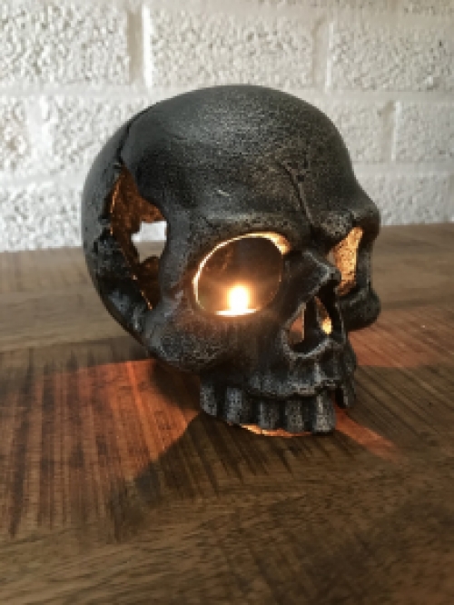 Skull made of metal, very special, for the enthusiast!!