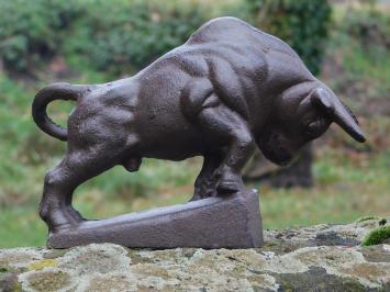 Sculptuur metalen grote stier, prachtig!!